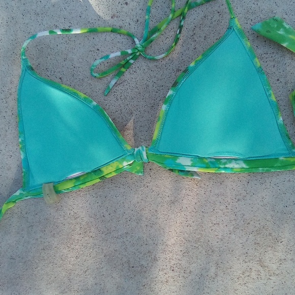 Victoria's Secret Neon Yellow Green Blue Bikini - Picture 5 of 16